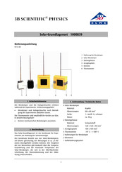 3B SCIENTIFIC PHYSICS 1000839 Instructions D'utilisation