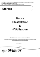 NEXT pool Sterilor Sterpro Notice D'installation/D'utilisation