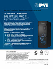 Watts PVI CENTURION CEN2000 Manuel D'installation, D'exploitation Et De Maintenance