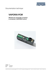 fafnir VAPORIX-PCM Documentation Technique