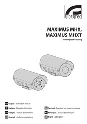 Videotec MAXIMUS MHXT Manuel D'instructions