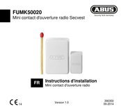 Abus FUMK50020W Instructions D'installation