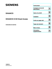 Siemens SINAMICS G120 Smart Access Instructions De Service