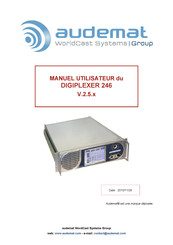 audemat DIGIPLEXER 246 Manuel Utilisateur