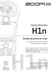 Zoom H1n Guide De Prise En Main