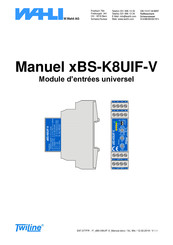 Wahl TWILINE xBS-K8UIF-V Manuel