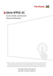 ViewSonic IFP7552-1C Manuel Utilisateur
