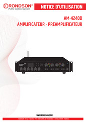 Rondson AM-4240D Notice D'utilisation