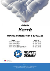 Kortel Design Krisis Karré 160 Manuel D'utilisation