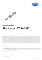 schmalz FST-Lock-HD Serie Notice D'utilisation