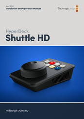 Blackmagic Design HyperDeck Shuttle HD Manuel D'installation