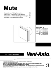 Vent-Axia Mute 100H Instructions D'installation Et De Câblage