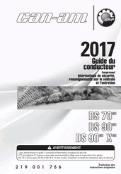 BRP Can-Am DS 90 X 2017 Guide Du Conducteur