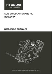 Hyundai power products HSC20V2A Instructions Originales