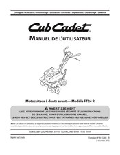 Cub Cadet FT24 R Manuel De L'utilisateur