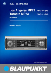 Blaupunkt Toronto MP73 Notice D'emploi
