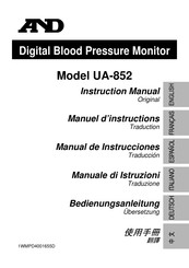 AND UA-852 Manuel D'instructions