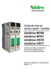 Nidec Unidrive HS71 Guide De Mise En Service Rapide