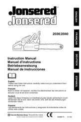 Jonsered 2036 Manuel D'instructions