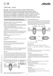 steute RF IS M nb-ST Serie Instructions De Montage Et De Câblage