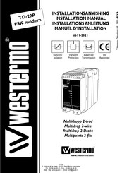 Westermo 3611-0003 Manuel D'installation