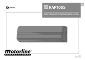 Motorline professional RAP100S Notice Pour L'utilisateur