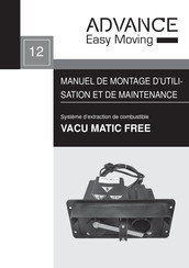 Advance VACU MATIC Manuel De Montage D'utilisation Et De Maintenance