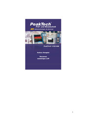 Peaktech 2165 USB Notice D'emploi