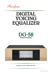 Accuphase DG-58 Notice