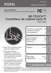 Toto WI-TOUCH TEC1DS Manuel D'instruction