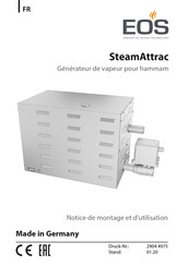EOS SteamAttrac Notice De Montage Et D'utilisation
