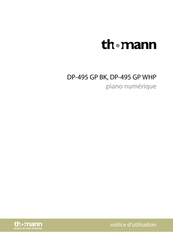 thomann DP-495 GP BK Notice D'utilisation