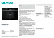 Siemens IQ700 EXLY Série Guide Rapide
