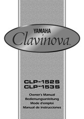 Yamaha Clavinova CLP-152S Mode D'emploi