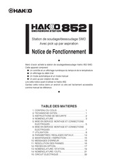 Hakko 852 Notice De Fonctionnement