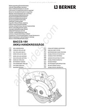 Berner BACCS-18V Notice D'utilisation