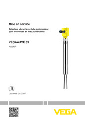 Vega VEGAWAVE 63 Mise En Service