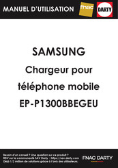 Samsung EP-P1300 Manuel D'utilisation
