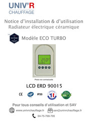 Univ'R Chauffage ECO TURBO Notice D'installation/D'utilisation