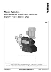 ProMinent Sigma/1 S1Ba Manuel D'utilisation