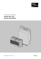 SMA SUNNY MULTIGATE Instructions D'installation