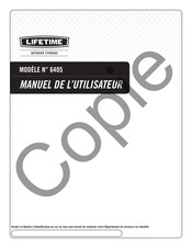 Lifetime 6405 Manuel De L'utilisateur