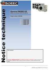 Sdeec PAC60 V3 Serie Notice Technique