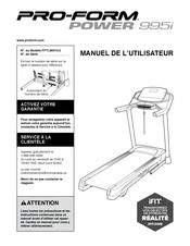 Pro-Form PFTL99513.0 Manuel De L'utilisateur