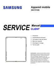 Samsung SM-F916B Instructions De Service