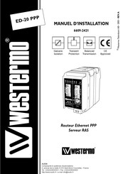 Westermo ED-20 PPP Manuel D'utilisation