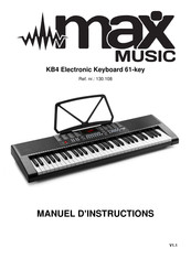 Max Music KB4 Manuel D'instructions