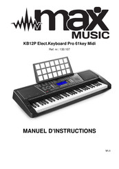 Max Music KB12P Manuel D'instructions