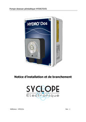 SYCLOPE electronic HYDRO'DOS Notice D'installation