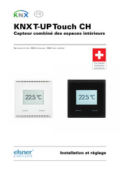 elsner elektronik KNX T-UP Touch CH Installation Et Réglage